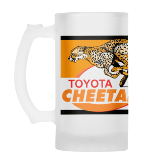 CHEETAHS Rugby Frosted Glass Beer Mug - JERSEY
