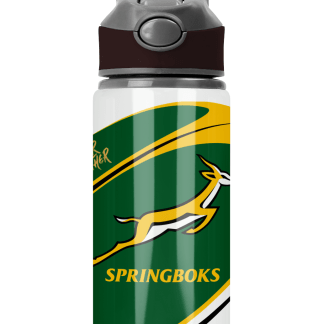 SPRINGBOKS Rugby RWC CHAMPIONS Flip Top Spout Sports Water Bottle
