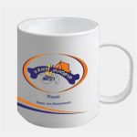 Voortrekker Vrystaat Kamp Murgpyp white polymer mug right personalised